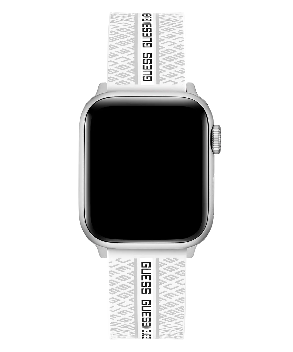 Guess Womens Silicone Watches GUESS Logo Silicone Band for Apple 38-40 mm Watch