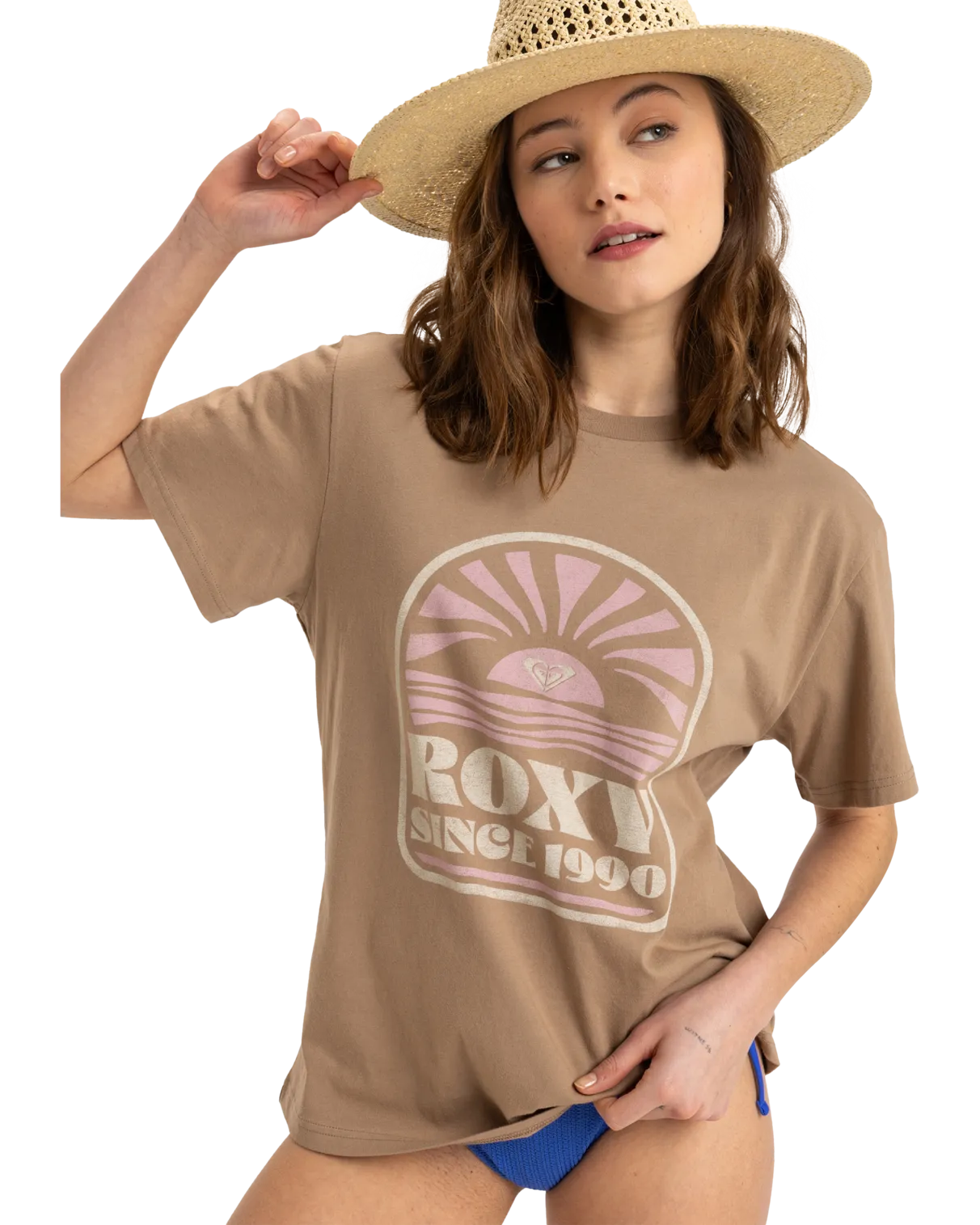 Hangloose Poster T-Shirt in Portabella