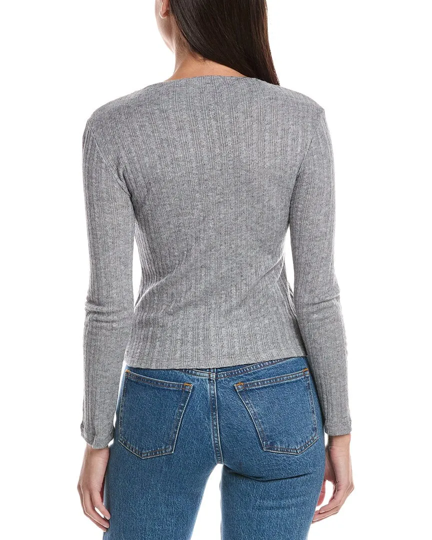 Hashttag Cable Chain Mock Neck Top