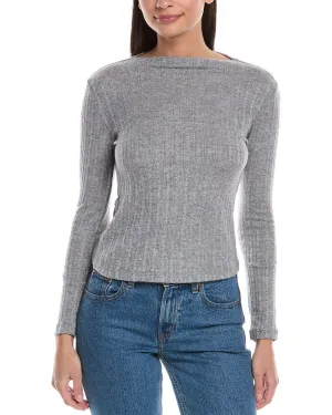 Hashttag Cable Chain Mock Neck Top