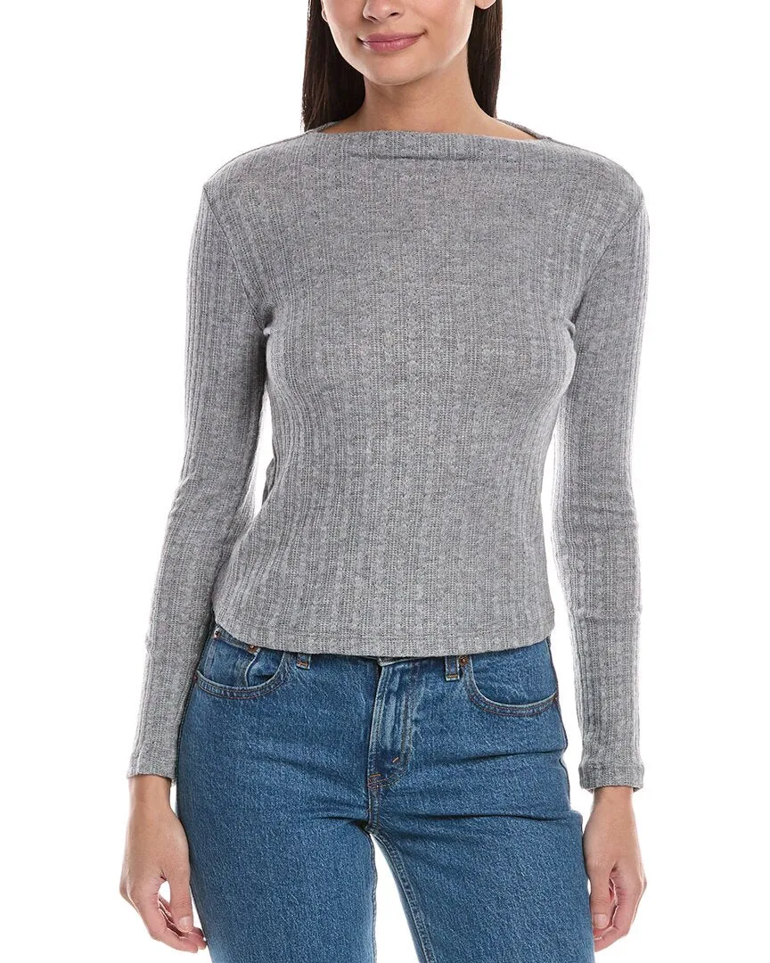 Hashttag Cable Chain Mock Neck Top