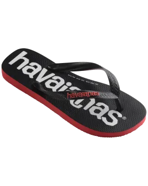 Havaianas Shoes Logomania 2 Flip Flops in Ruby Red