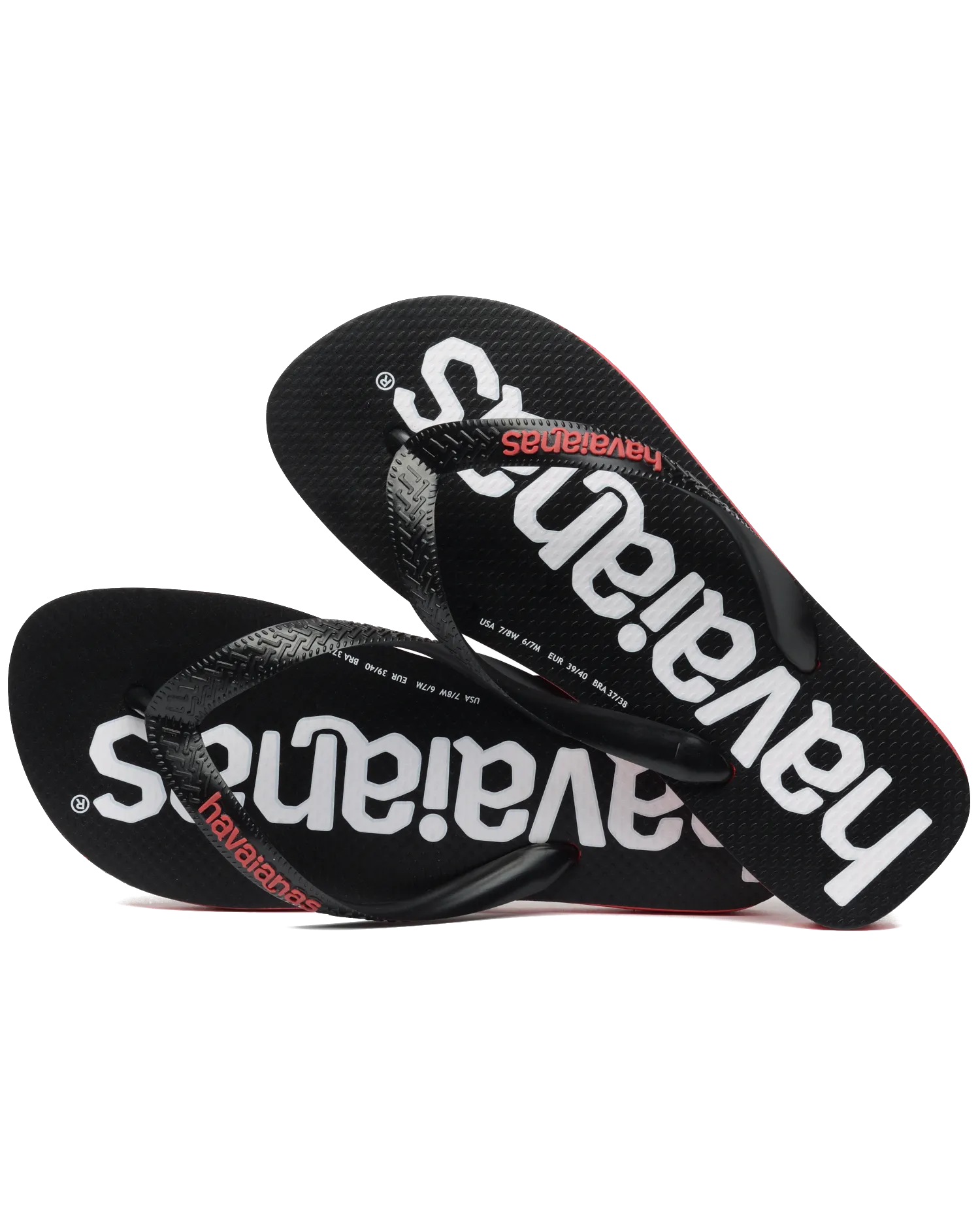 Havaianas Shoes Logomania 2 Flip Flops in Ruby Red