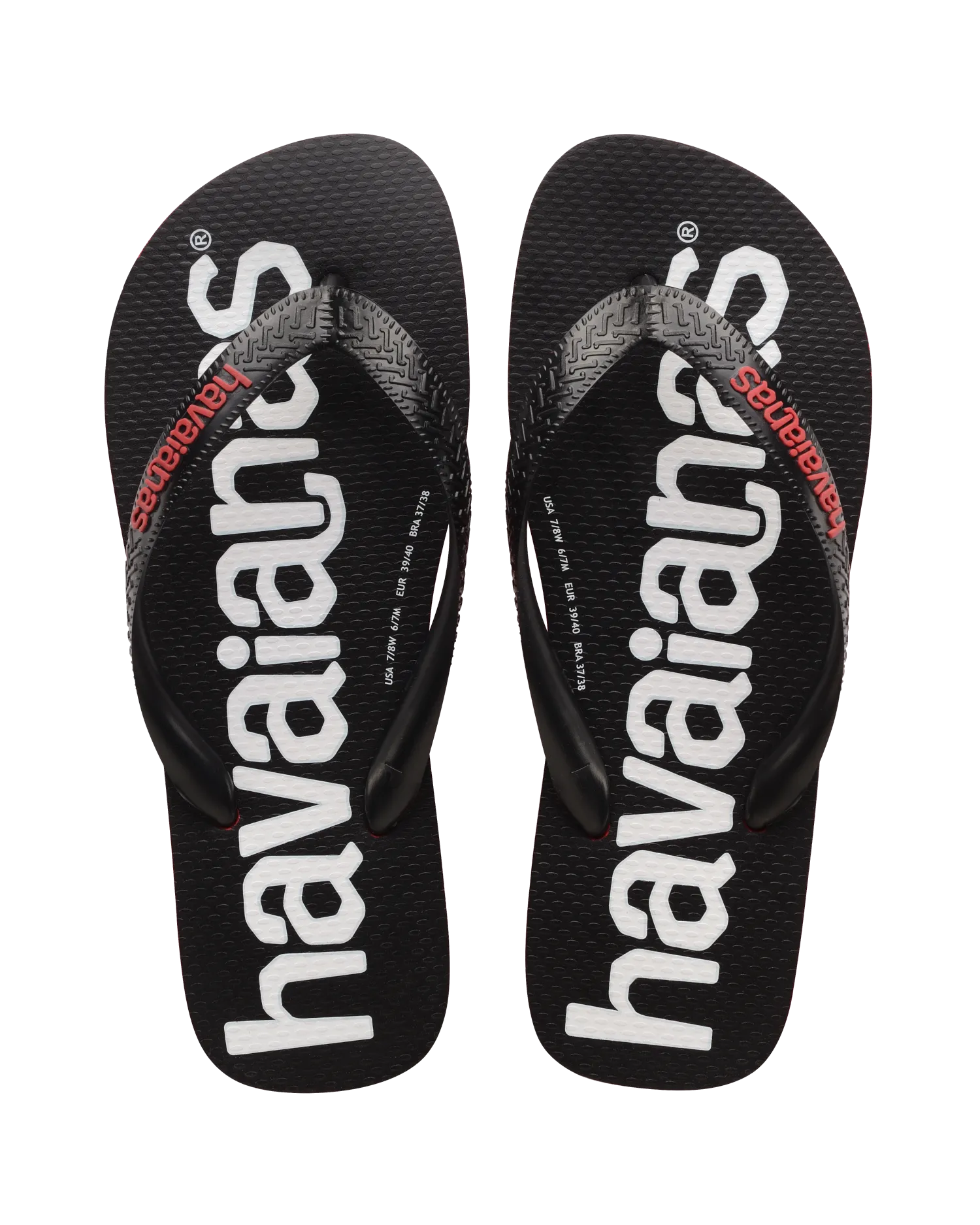 Havaianas Shoes Logomania 2 Flip Flops in Ruby Red