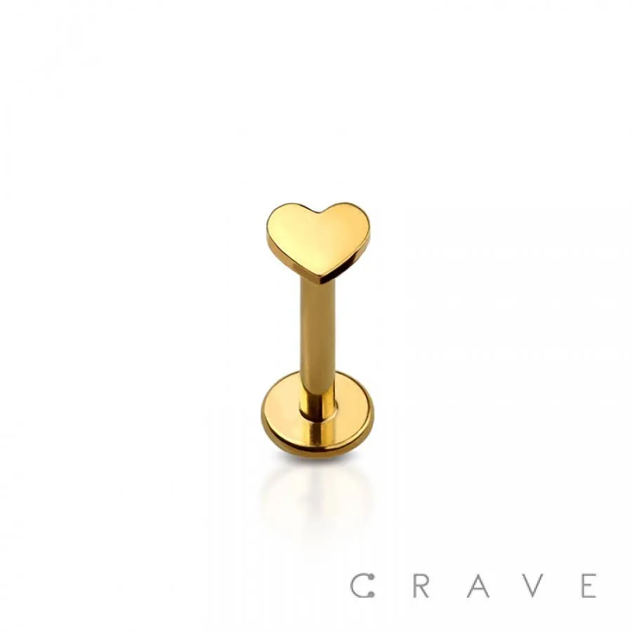 HEART IMPLANT GRADE TITANIUM THREADLESS PUSH IN LABRET