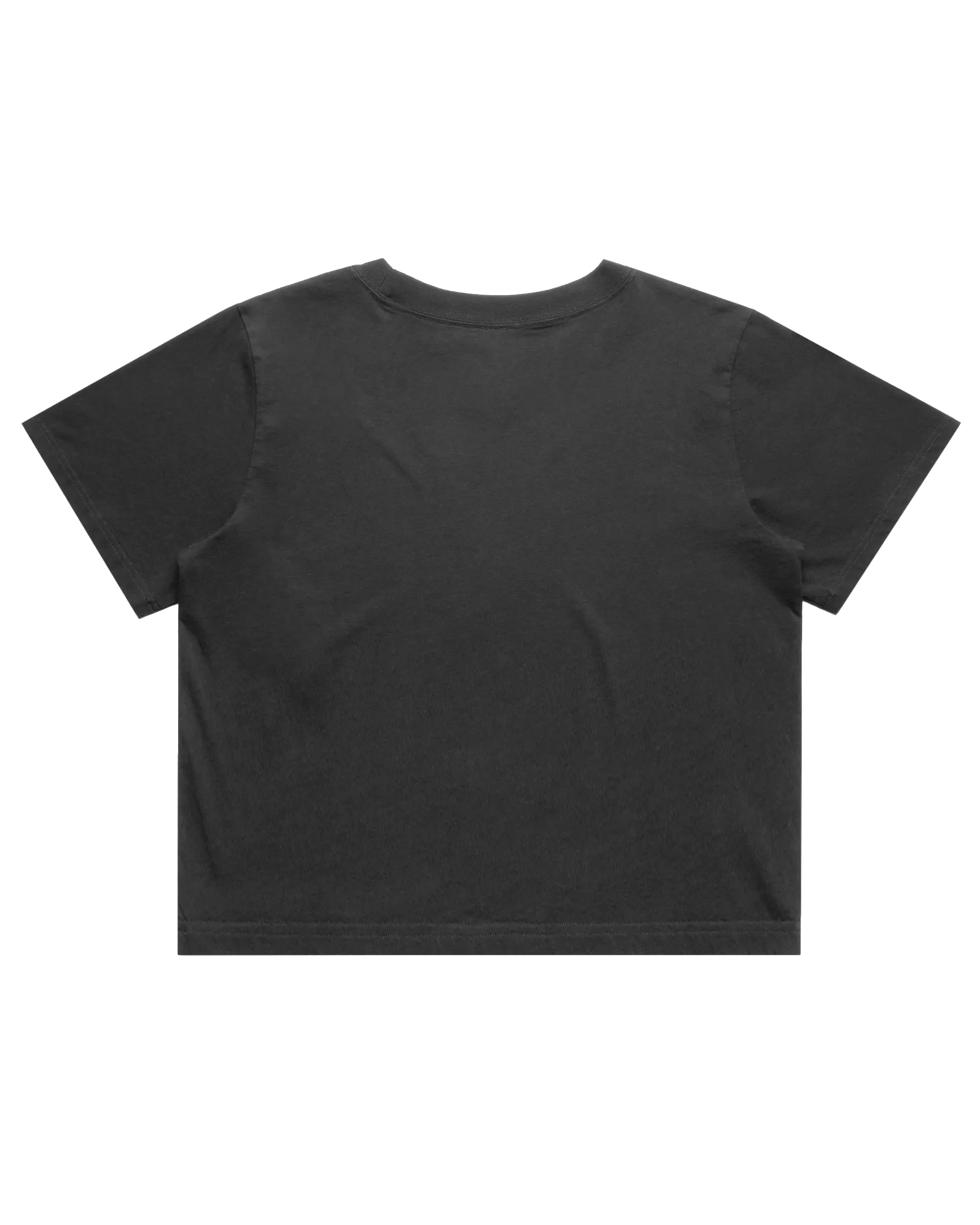 Heavy Faded Crop T-Shirt in Faded Black