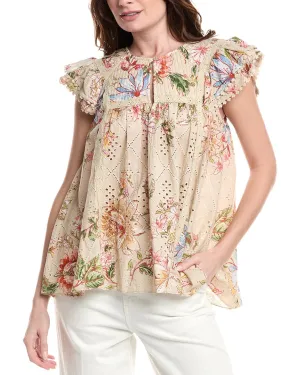 Hemant & Nandita Quilted Yoke Top