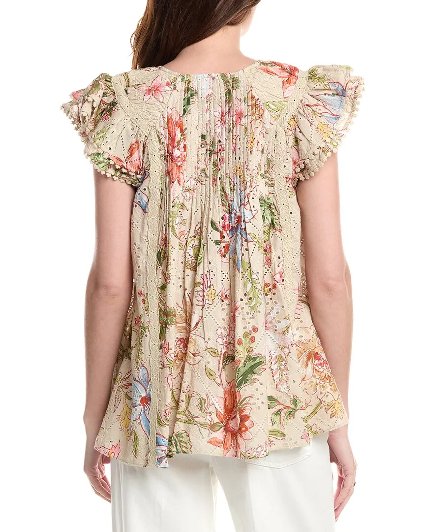 Hemant & Nandita Quilted Yoke Top