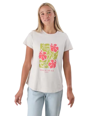 Hibiscus T-Shirt in Bone