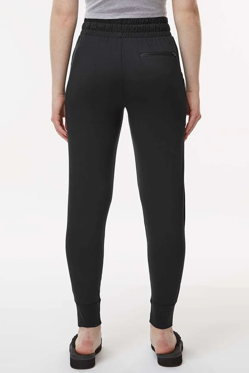 Holloway Womens Eco Revive Ventura Moisture Wicking Jogger Sweatpants w/ Pockets - Black