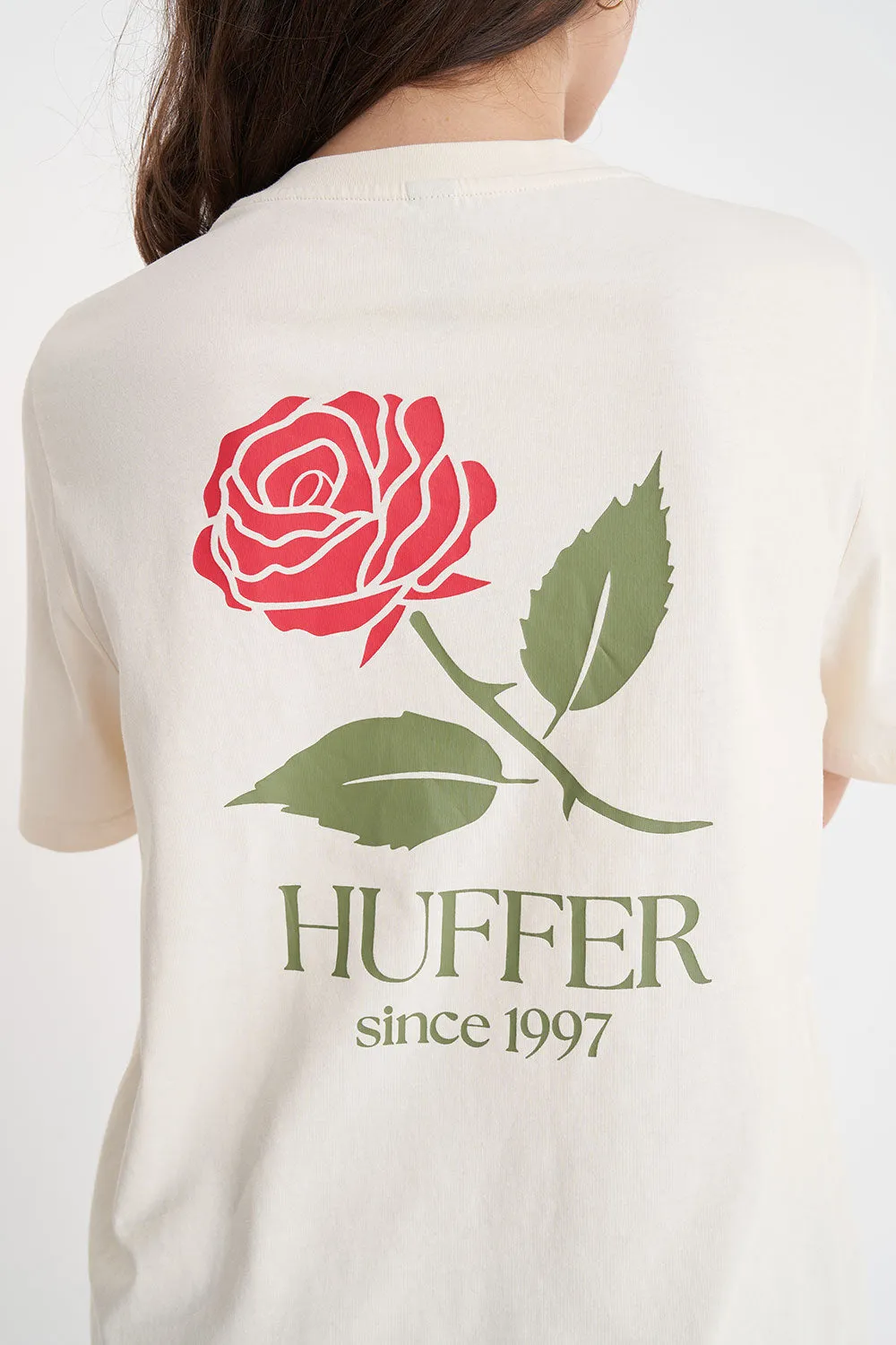 Huffer Relax Tee 190/Frame Ecru