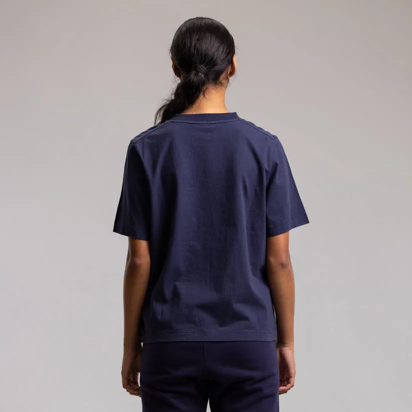 Ilabb Racing Bird Heritage Block Tee Washed Navy