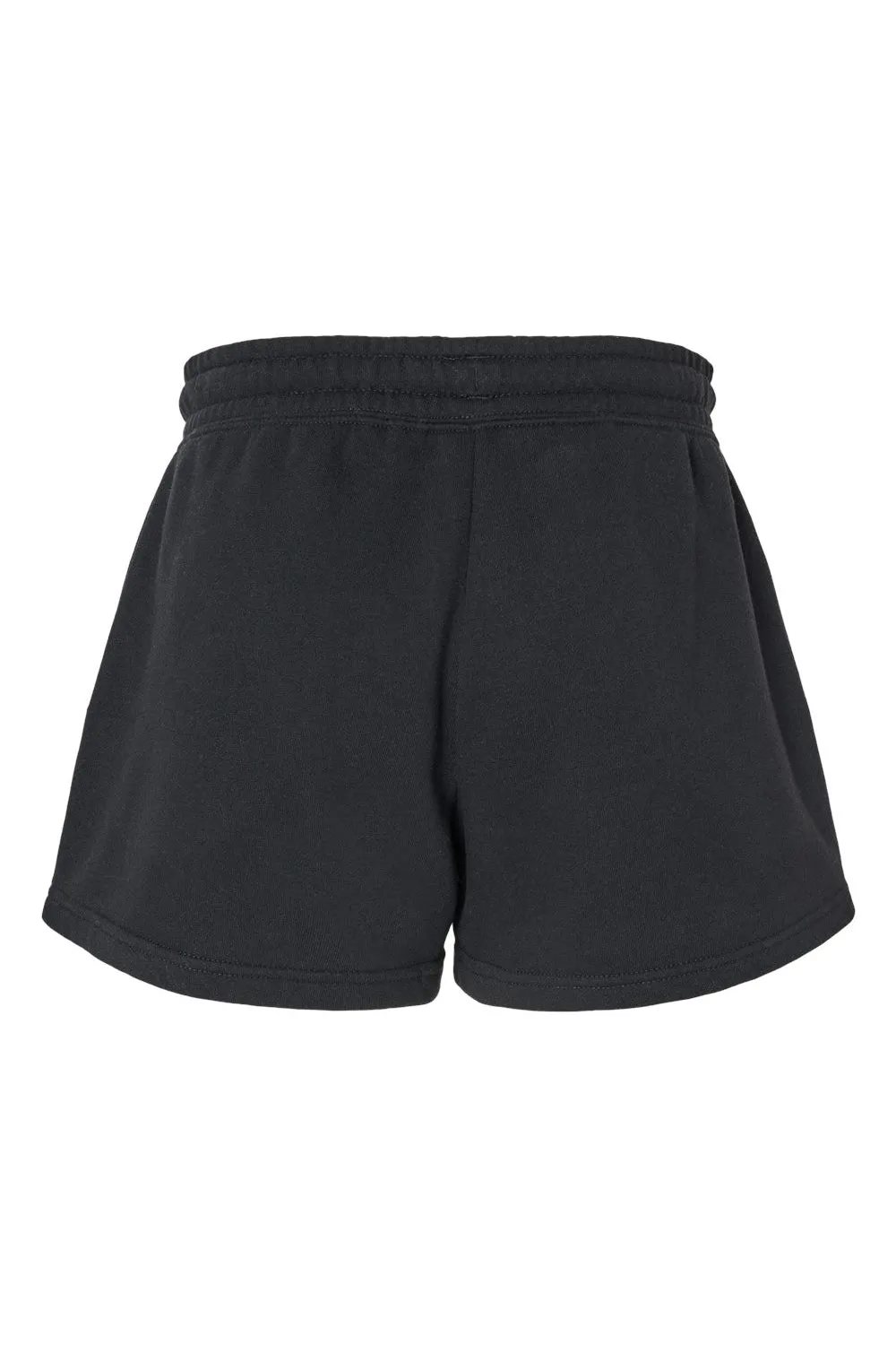 Independent Trading Company Womens California Wave Wash Fleece Shorts w/ Pockets - Black