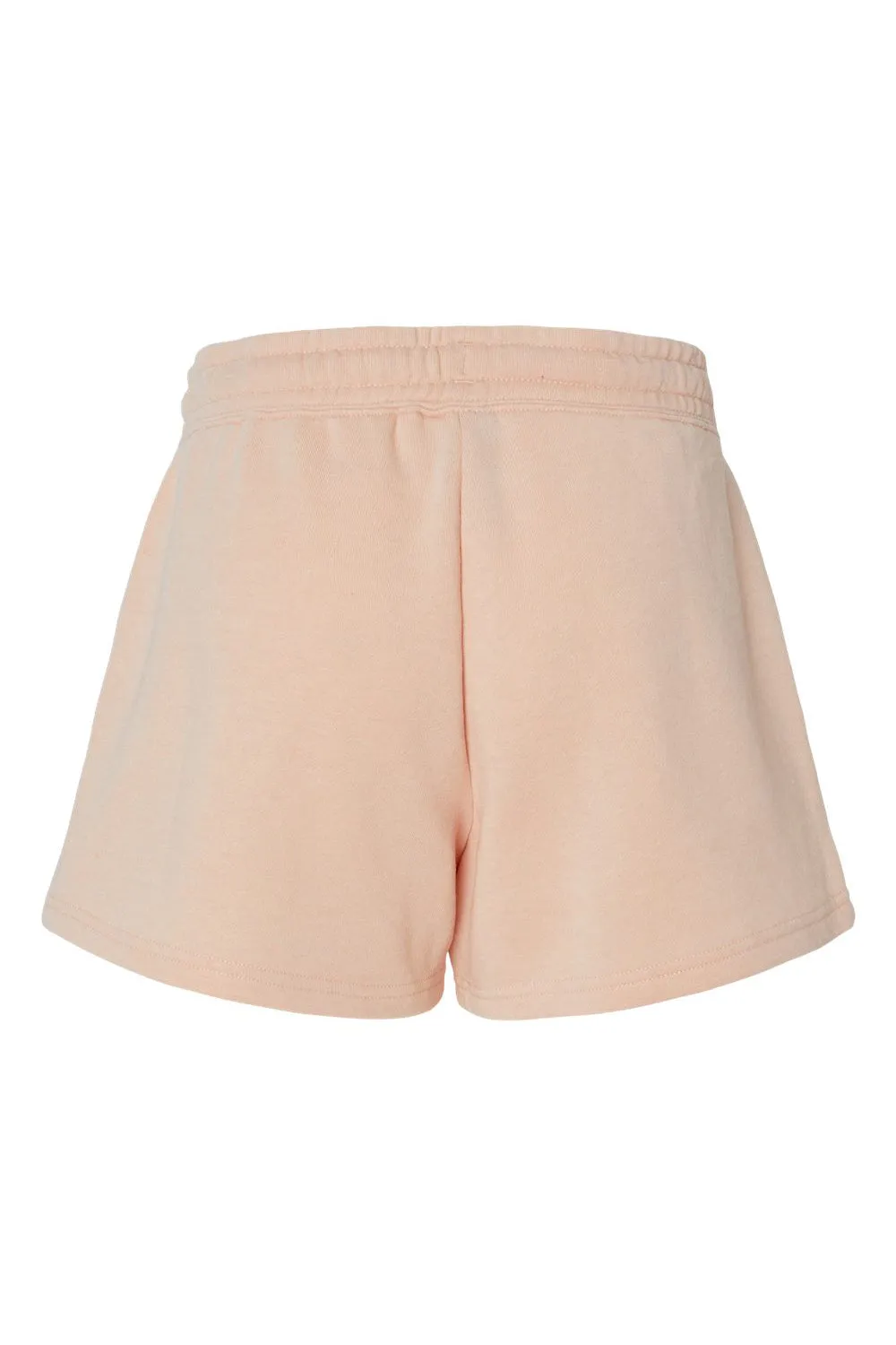 Independent Trading Company Womens California Wave Wash Fleece Shorts w/ Pockets - Blush Pink