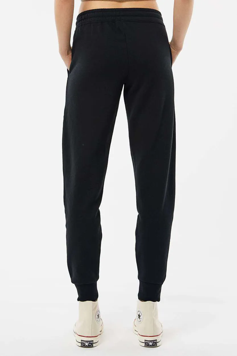 Independent Trading Company Womens California Wave Wash Sweatpants w/ Pockets - Black
