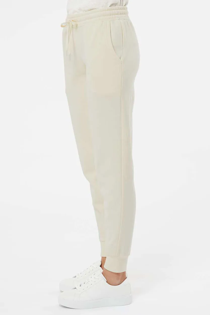 Independent Trading Company Womens California Wave Wash Sweatpants w/ Pockets - Bone