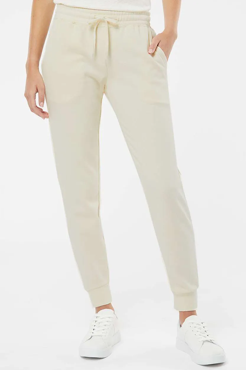Independent Trading Company Womens California Wave Wash Sweatpants w/ Pockets - Bone
