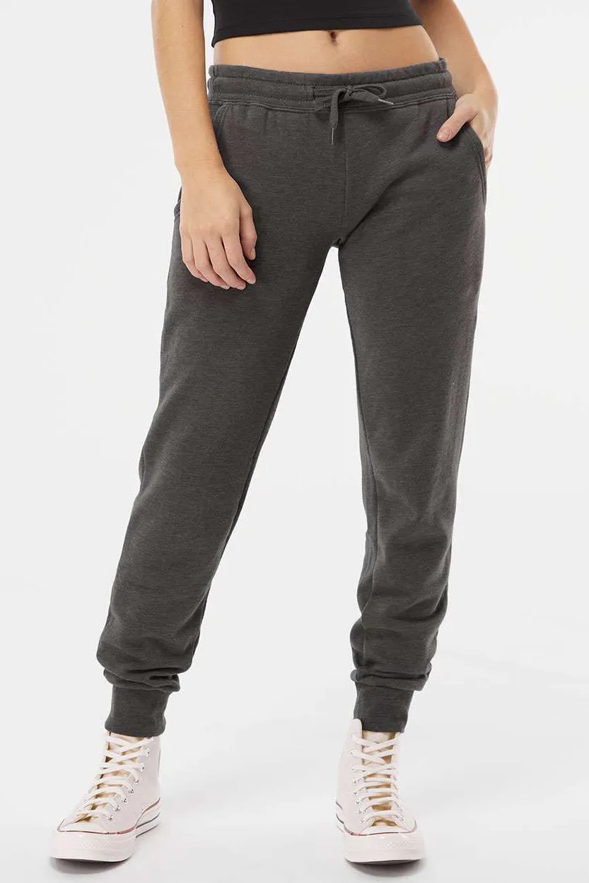 Independent Trading Company Womens California Wave Wash Sweatpants w/ Pockets - Shadow Grey