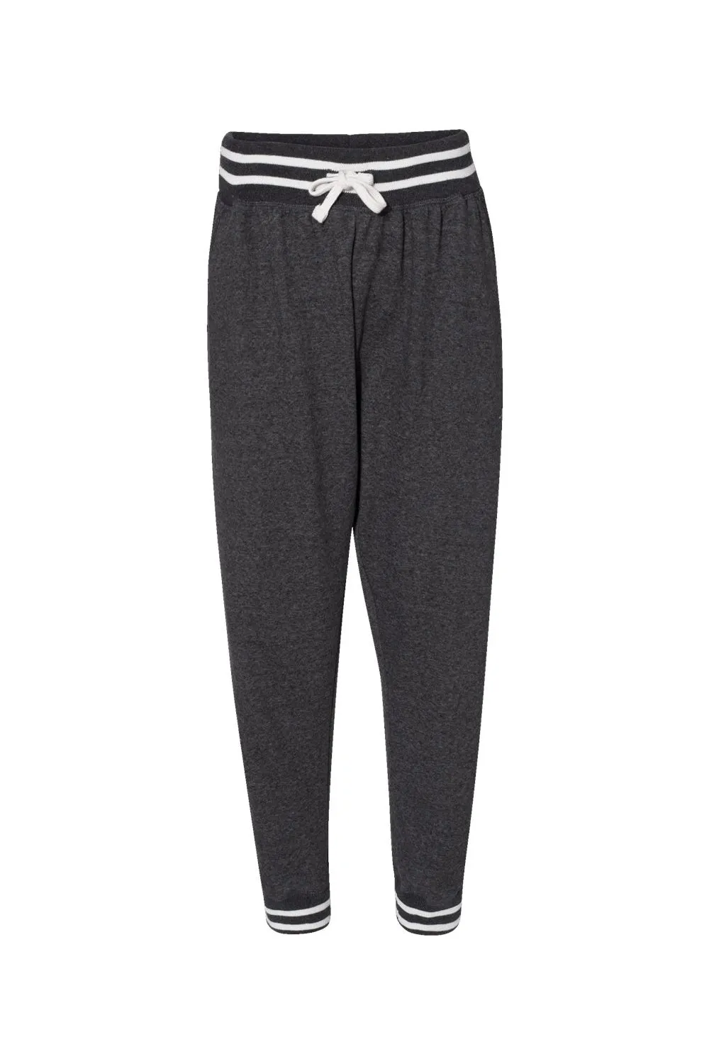 J America Womens Relay Jogger Sweatpants w/ Pockets - Black