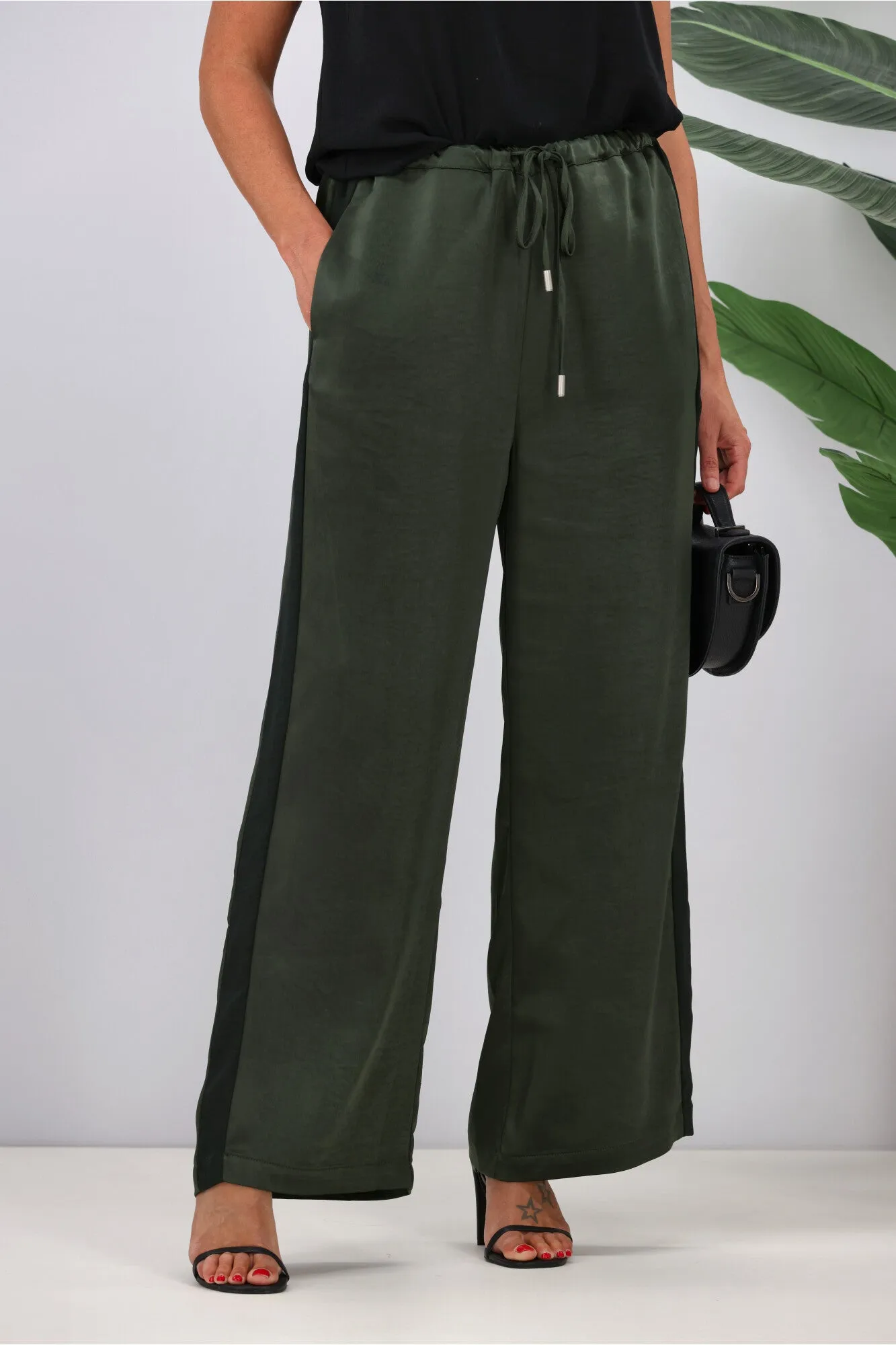 Jane James Nina Sateen Pant Forest Green