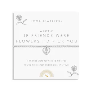 Kids A Little If Friends Were Flowers Id Pick You Silver Plated Bracelet C766 Joma Jewellery