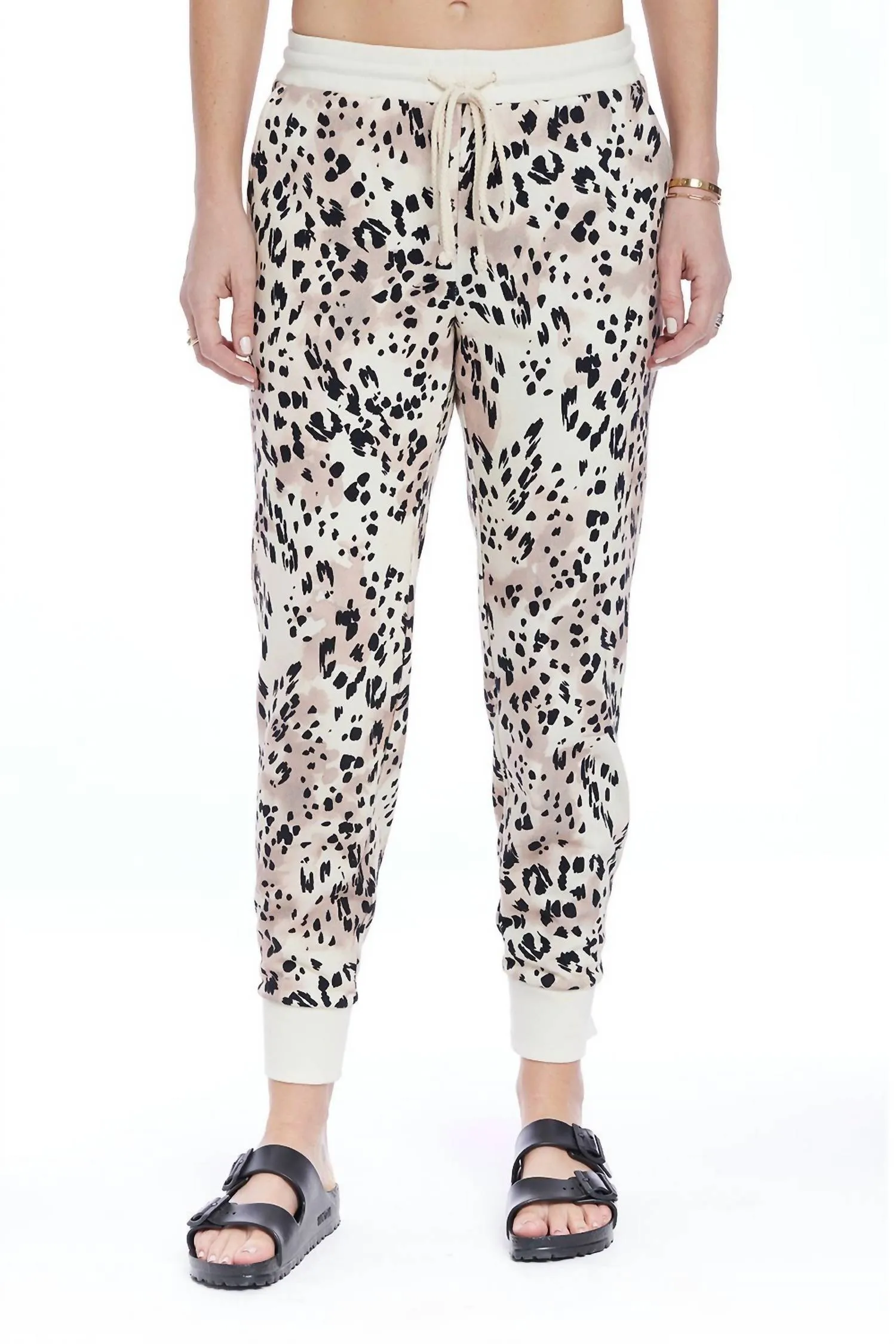 Landon Pant In Vanilla Leopard Fiesta