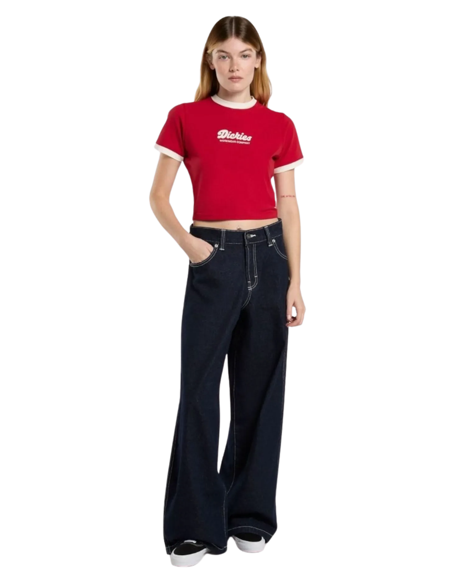 Lewistown Ringer T-Shirt in English Red