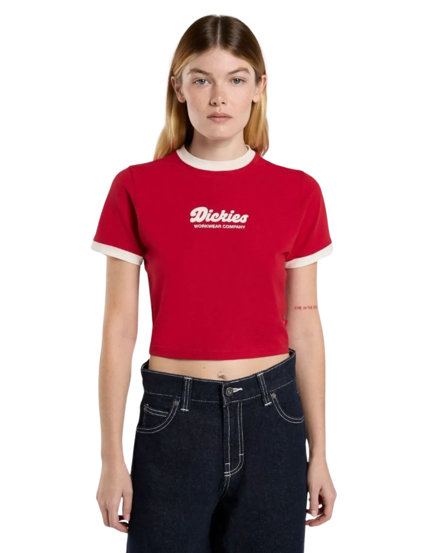Lewistown Ringer T-Shirt in English Red