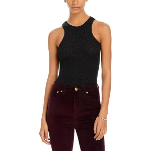 Lilith Womens Metallic Racerback Tank Top