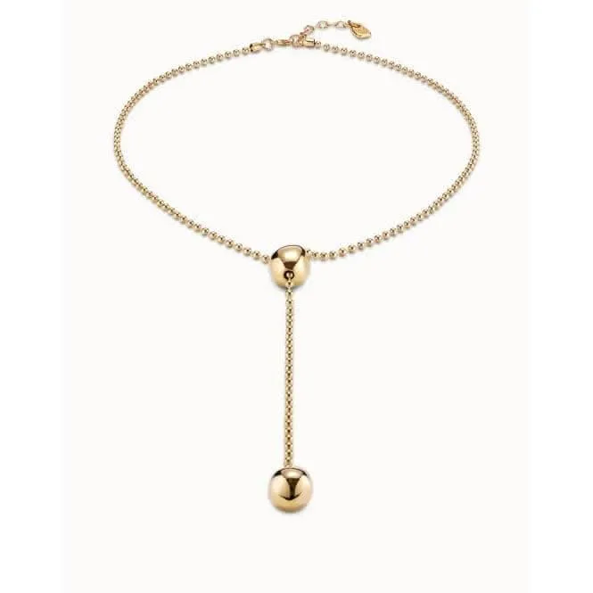 Lonely Planet Golden Metal Necklace Unode50 Jewelry And Accessories
