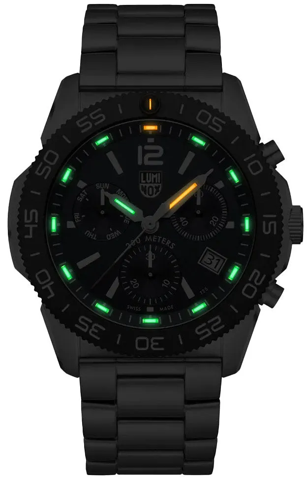Luminox Watches Luminox Sea Pacific Diver 3140 Black Blue Bracelet Watch