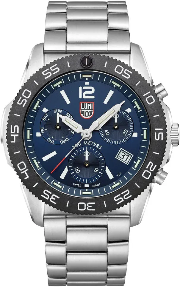 Luminox Watches Luminox Sea Pacific Diver 3140 Black Blue Bracelet Watch