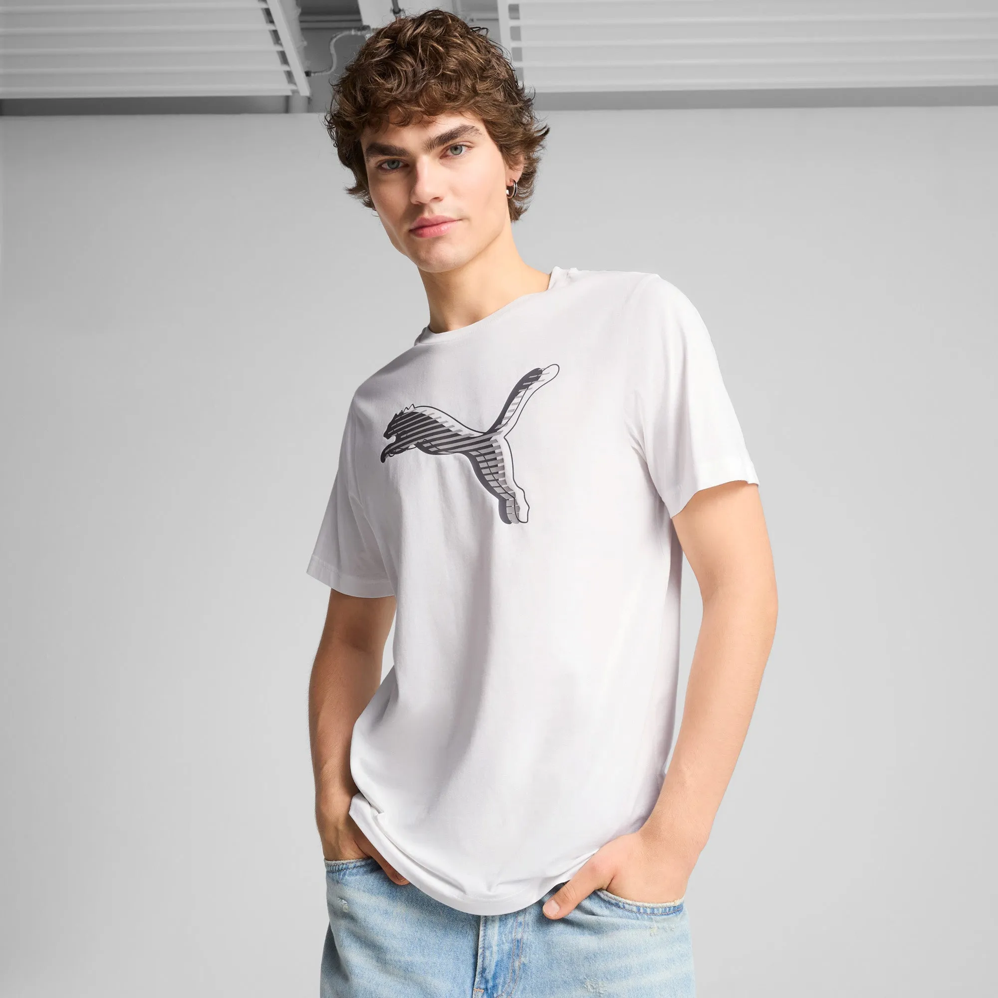 Men's Graphics Cat Logo Tee
