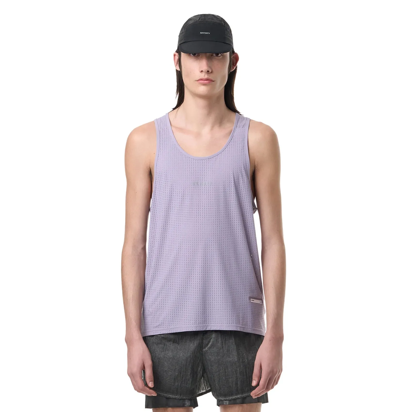 Mens Satisfy Space-O Running Singlet