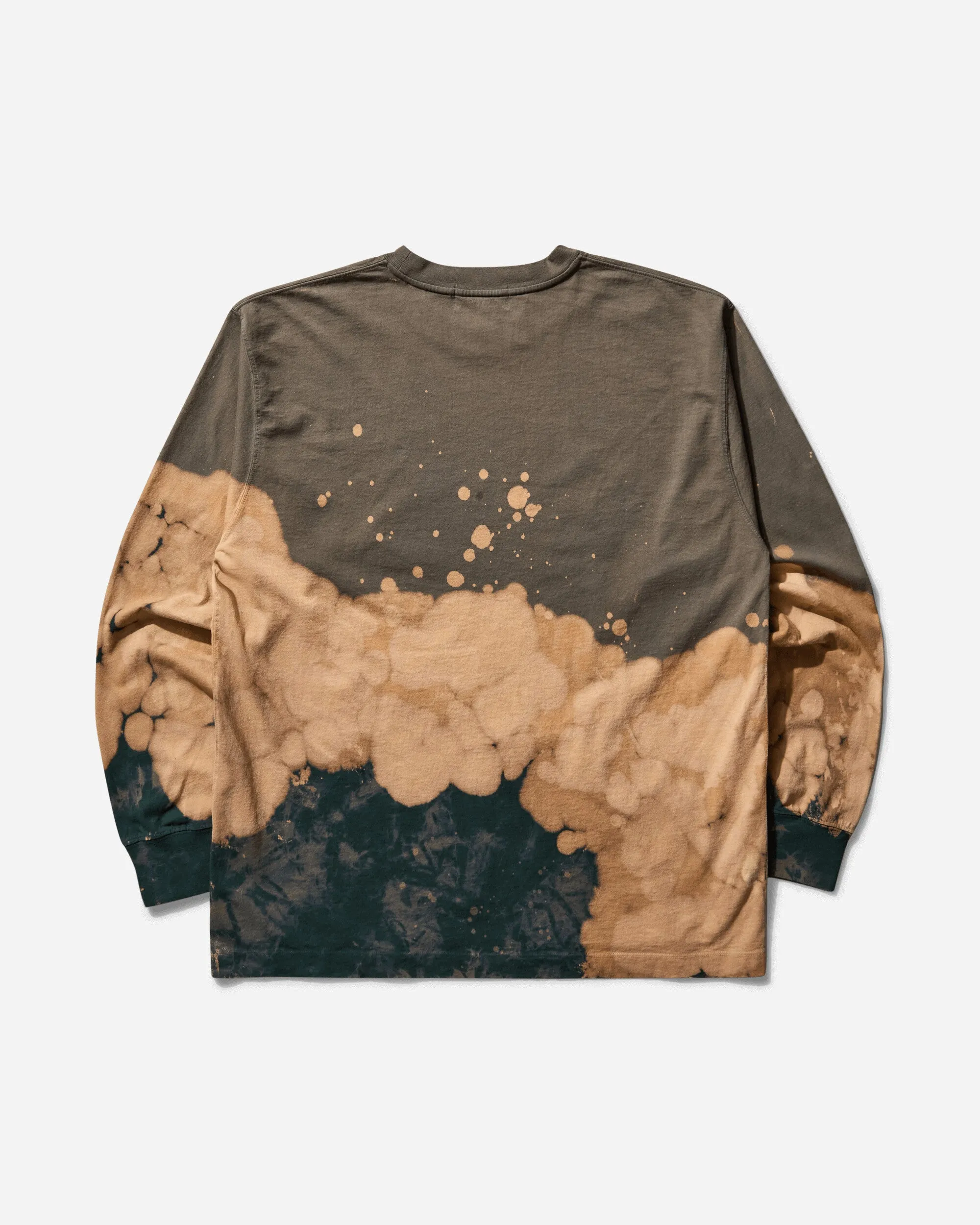 Men's Tie Dye Ape Head Longsleeve T-Shirt Beige