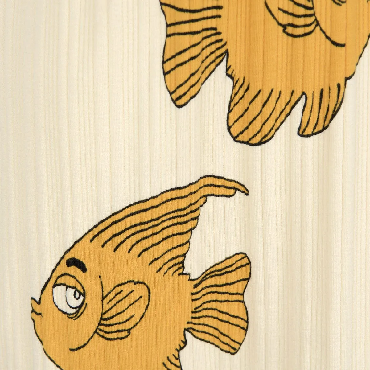 Mini Rodini Girls Cotton Fish Print Dress
