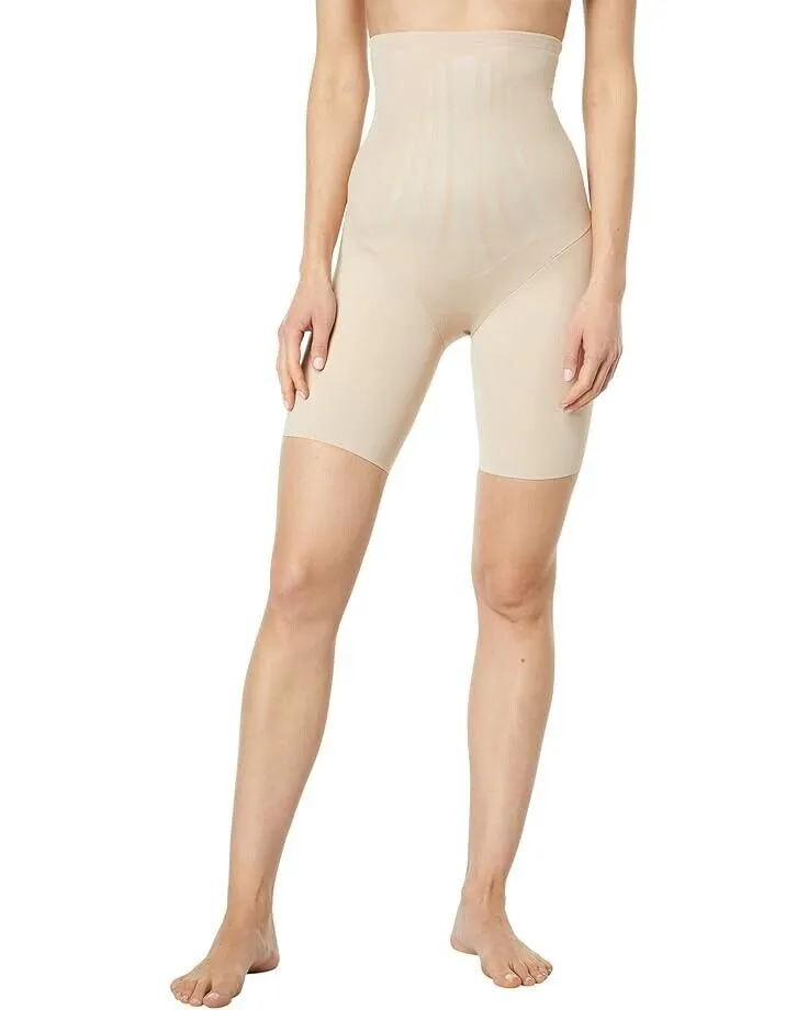 Miraclesuit Shapewear Women's Small Beige High-Waisted Thigh Slimmer ERK832
