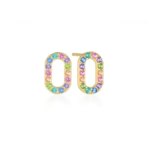 Multicoloured Zirconia Capizzi Earrings SJ-E42208-XCZ-YG Sif Jakobs Jewellery