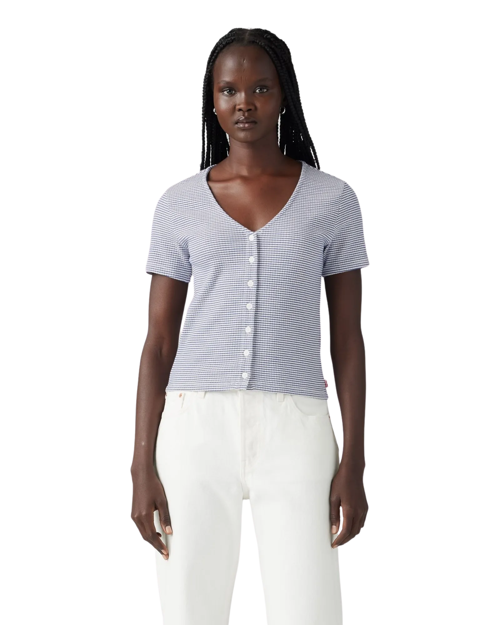 Muse T-Shirt in Mesa Stripe Mazarine Blue