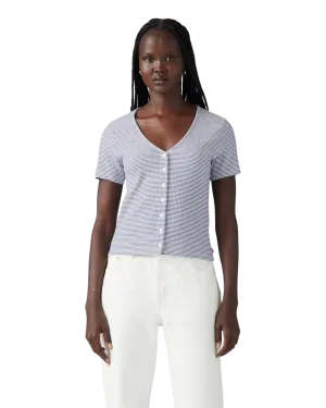 Muse T-Shirt in Mesa Stripe Mazarine Blue