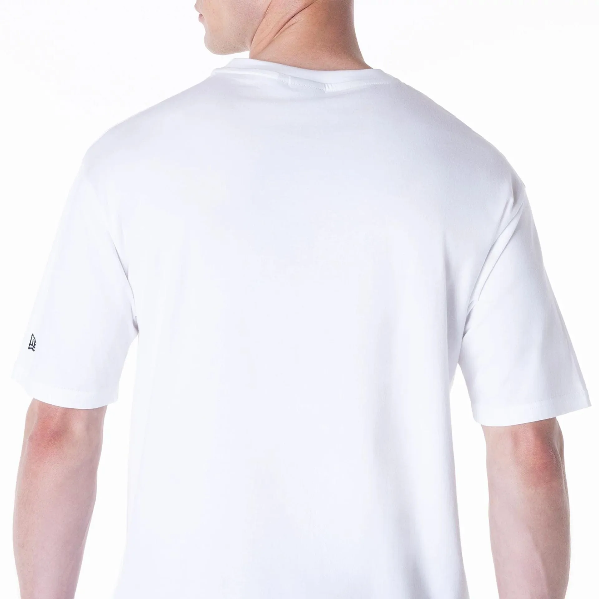 New Era T-Shirts And Tank Tops Chicago Bulls NBA Graphic White Oversized T-Shirt