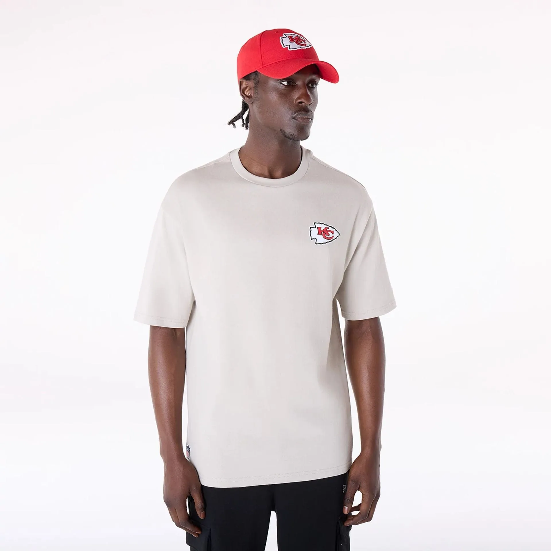New Era T-Shirts And Tank Tops Kansas City Chiefs NFL Graphic Cream T-Shirt