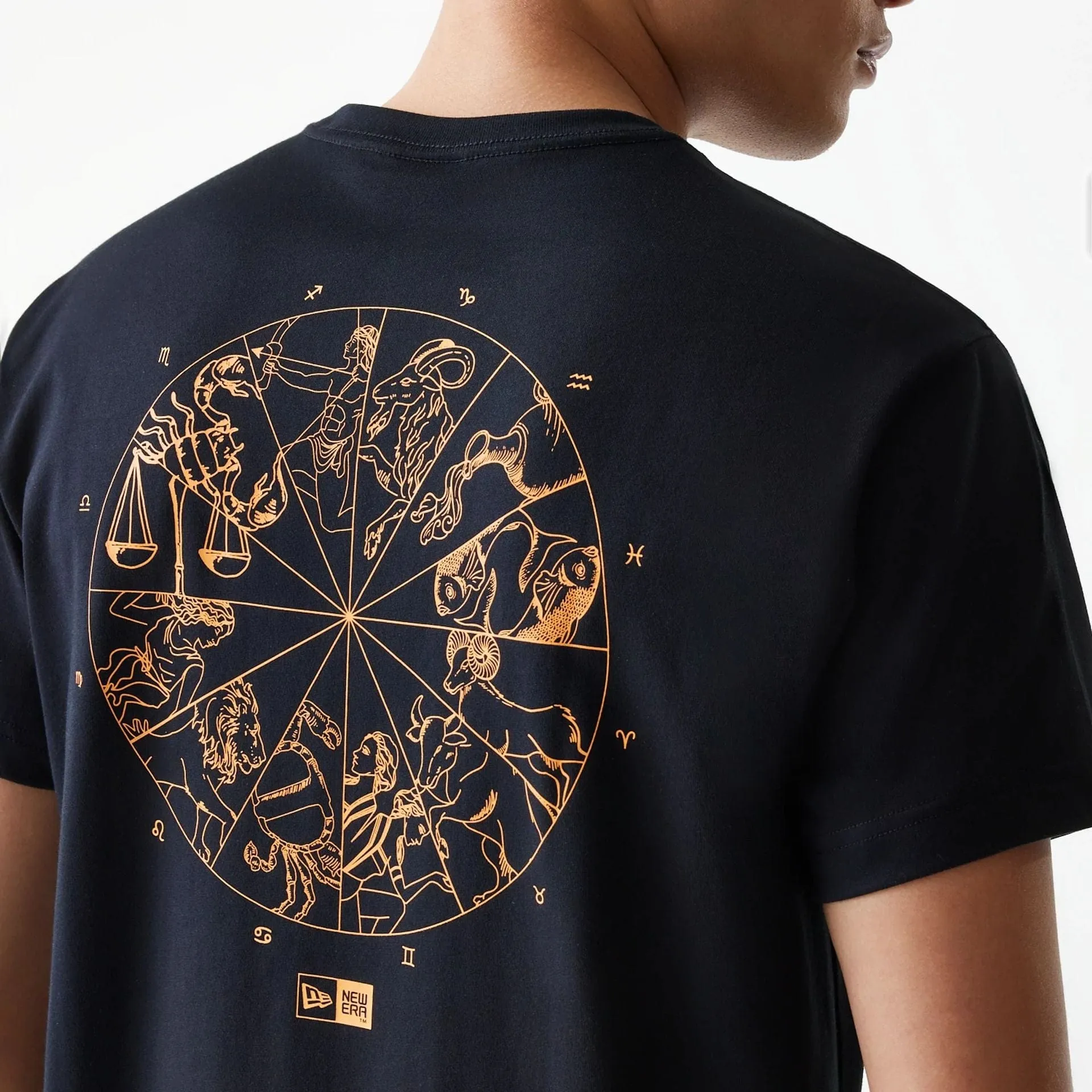 New Era T-Shirts And Tank Tops New Era Horoscope Black T-Shirt