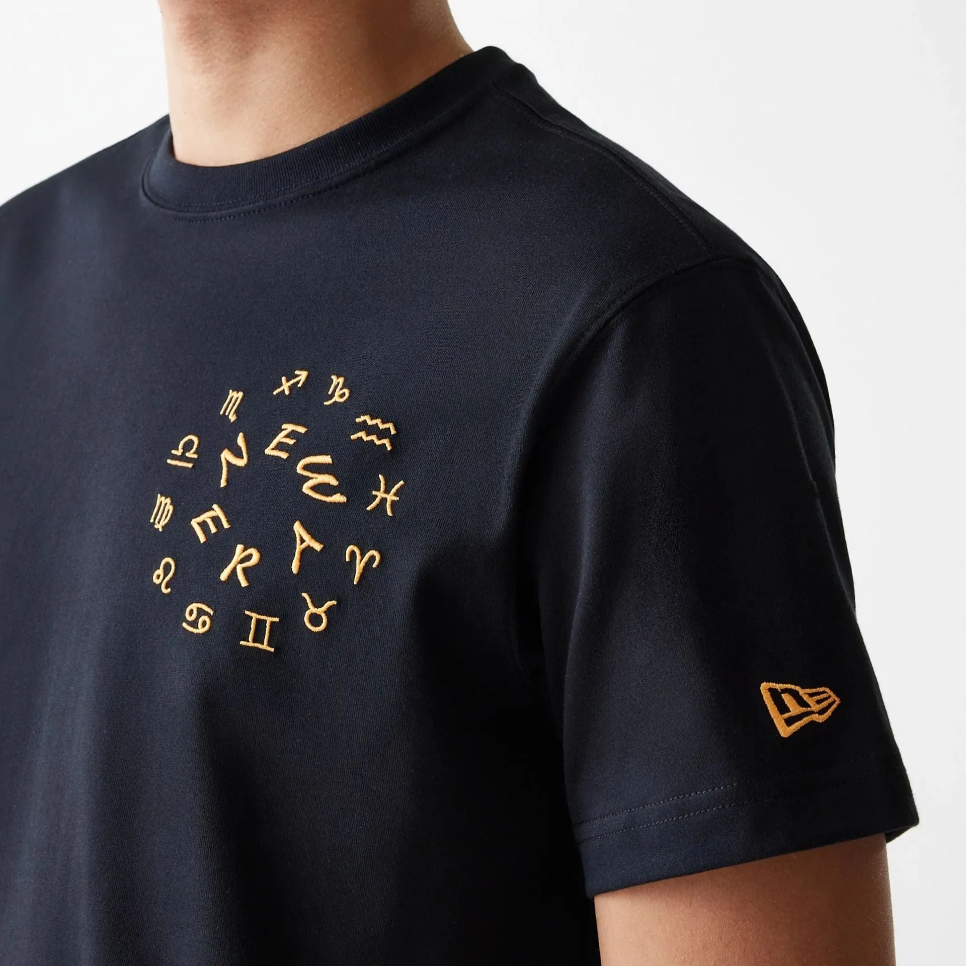 New Era T-Shirts And Tank Tops New Era Horoscope Black T-Shirt