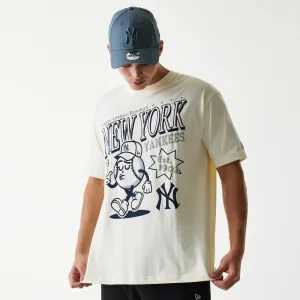 New Era T-Shirts And Tank Tops New York Yankees MLB Sport Classic Cream T-Shirt