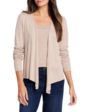 NIC ZOE All Year 4-Way Sweater Women's Small Beige Cotton Blend Cardigan JDM351