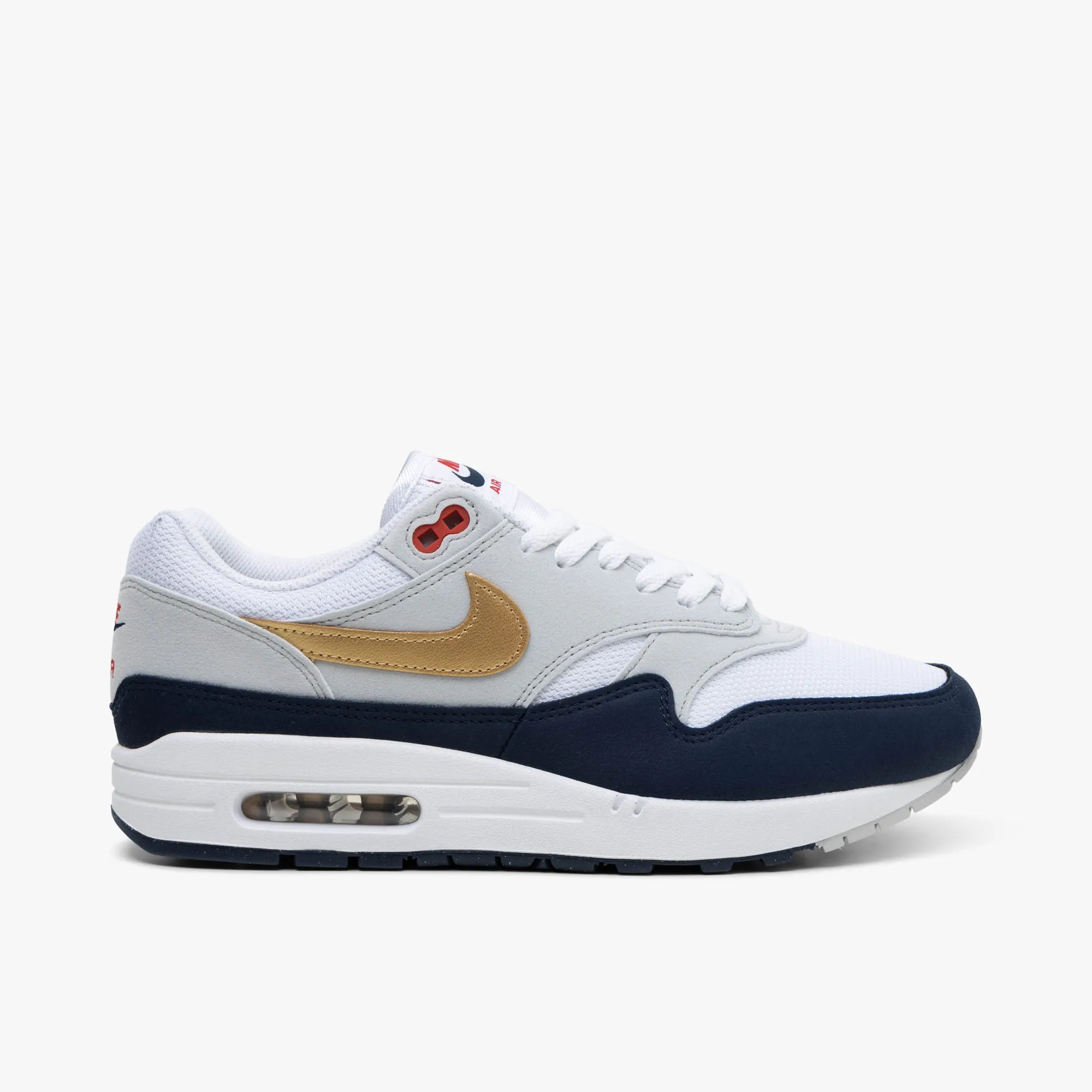 Nike Footwear Nike Air Max 1 Obsidian / Metallic Gold - White