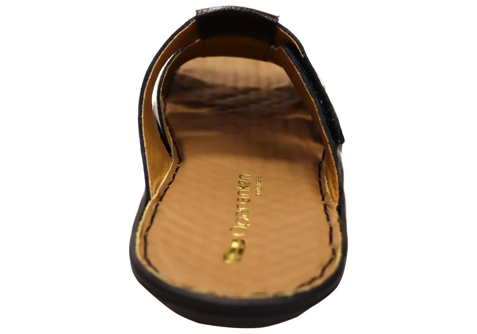 Opananken Andrew Mens Comfortable Brazilian Leather Slide Sandals Opananken Shoes