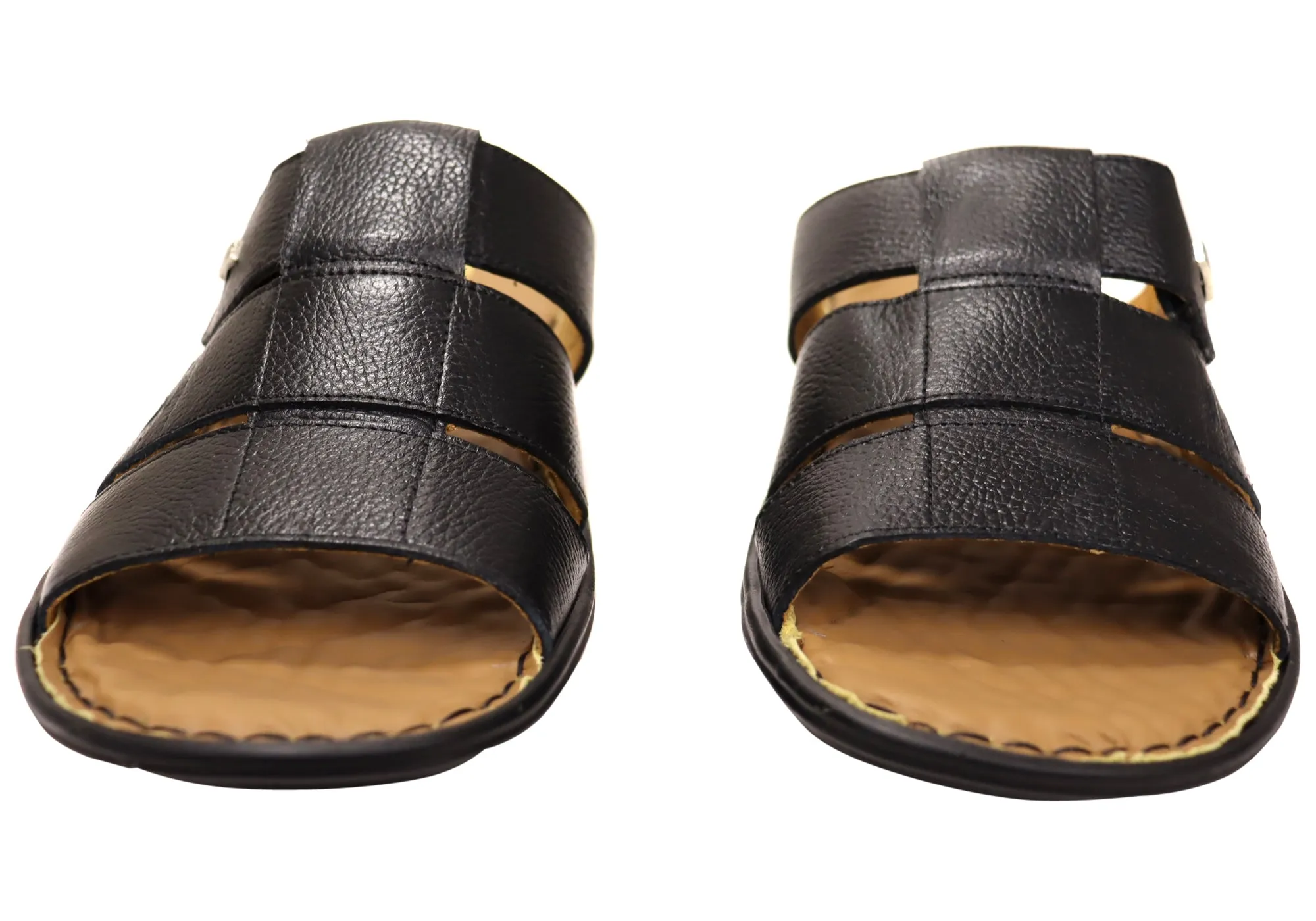 Opananken Andrew Mens Comfortable Brazilian Leather Slide Sandals Opananken Shoes