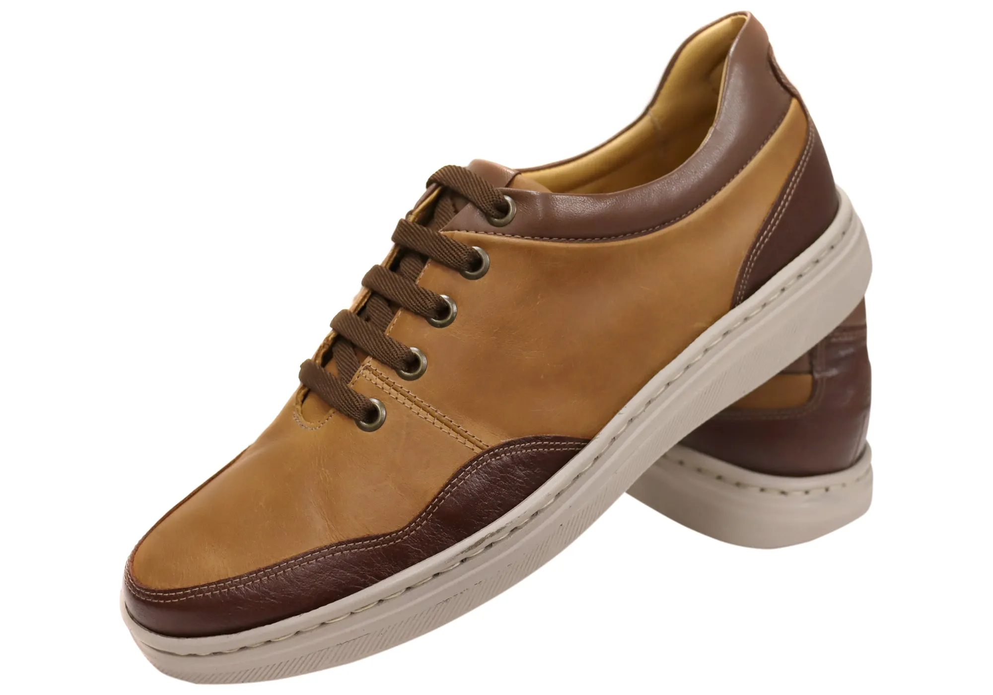 Opananken Jonny Mens Comfortable Brazilian Leather Lace Up Shoes Opananken Shoes